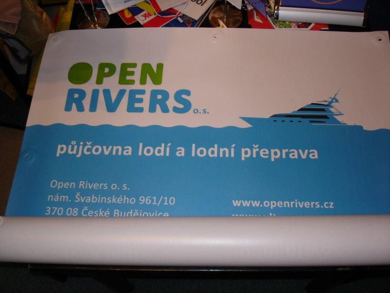 PVC bannery - OPEN RIVERS