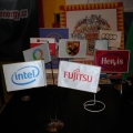 Reklamní vlaječky - Fujitsu, Intel