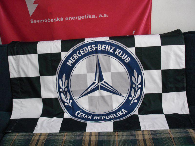 Reklamní vlajka oboustranná - Mercedes-Benz Klub