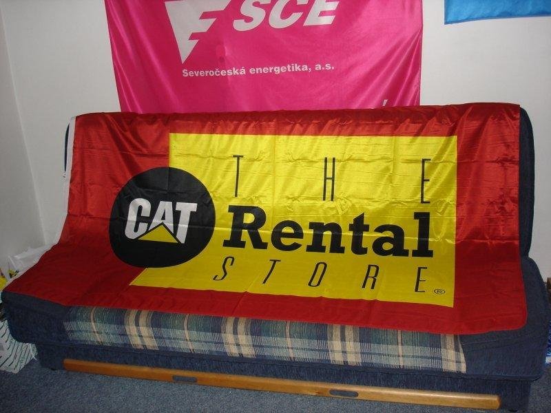 Reklamní vlajky - Cat rental