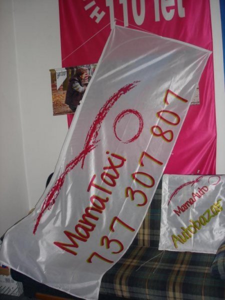 Reklamní vlajky - Mamataxi